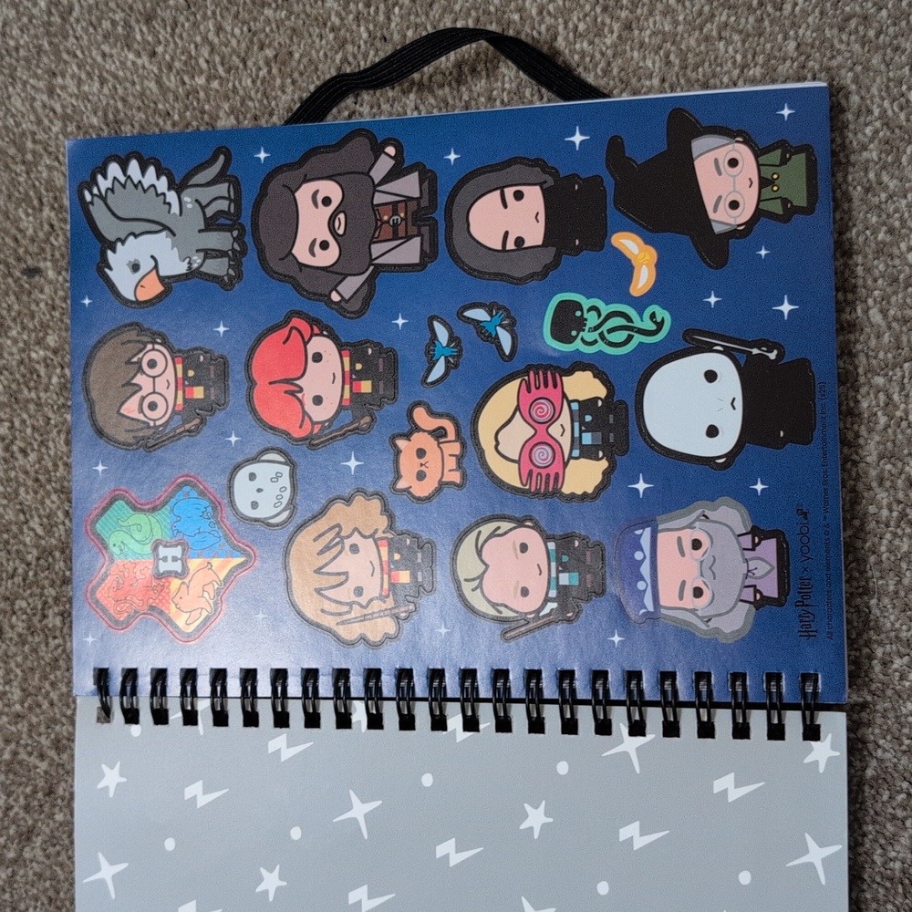NWT Harry Potter Spiral Notebook with Sticker Sheet - Picture 4 of 5